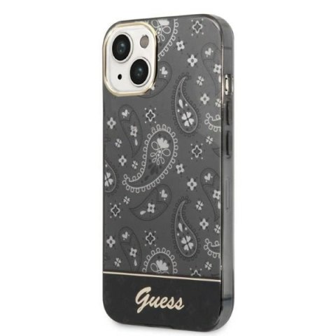 Etui Guess Bandana Paisley na iPhone 14 Plus - czarne