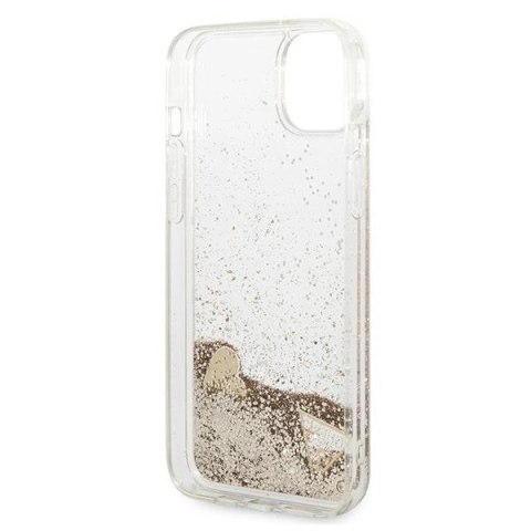 Etui Guess Glitter Charms na iPhone 14 Plus - złote