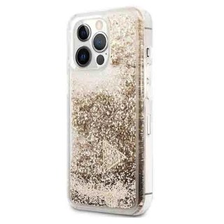 Etui Guess Glitter Charms na iPhone 14 Pro - złote