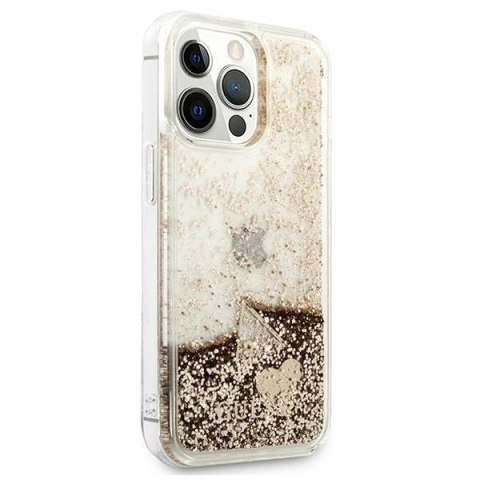 Etui Guess Glitter Charms na iPhone 14 Pro - złote Etui Guess Glitter Charms na iPhone 14 Pro - złote
