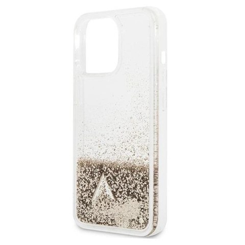Etui Guess Glitter Charms na iPhone 14 Pro - złote Etui Guess Glitter Charms na iPhone 14 Pro - złote