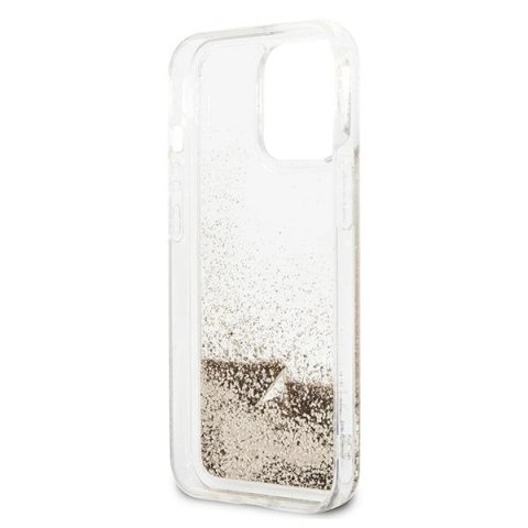Etui Guess Glitter Charms na iPhone 14 Pro - złote Etui Guess Glitter Charms na iPhone 14 Pro - złote