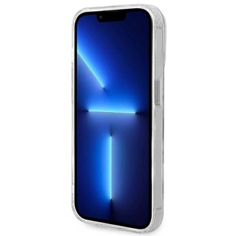 Etui Guess Metal Outline MagSafe na iPhone 14 Pro Max - srebrne