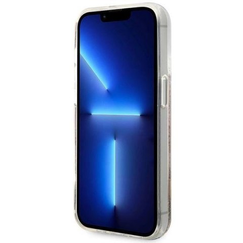 Etui Guess Paisley Liquid Glitter na iPhone 14 Pro Max - złote