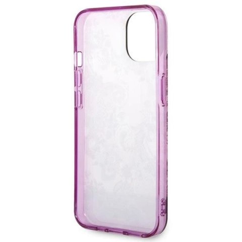 Etui Guess Porcelain Collection na iPhone 14 Plus - fuksjowe