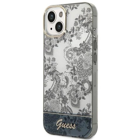 Etui Guess Porcelain Collection na iPhone 14 Plus - szare