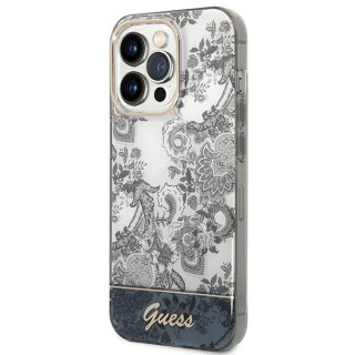 Etui Guess Porcelain Collection na iPhone 14 Pro Max - szare