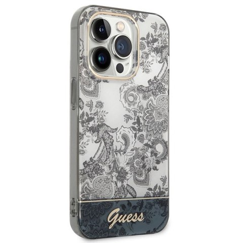 Etui Guess Porcelain Collection na iPhone 14 Pro Max - szare
