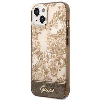 Etui Guess Porcelain Collection na iPhone 14 - beżowe