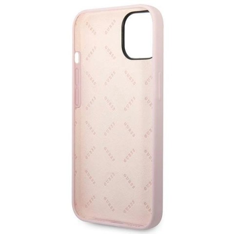 Etui Guess Silicone Triangle na iPhone 14 6,1" - fioletowe
