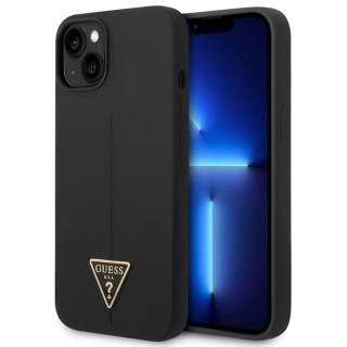 Etui Guess Silicone Triangle na iPhone 14 Plus - czarne