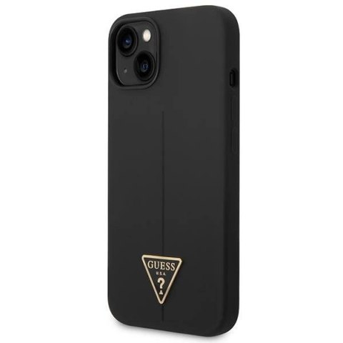 Etui Guess Silicone Triangle na iPhone 14 Plus - czarne