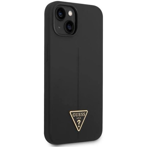 Etui Guess Silicone Triangle na iPhone 14 Plus - czarne