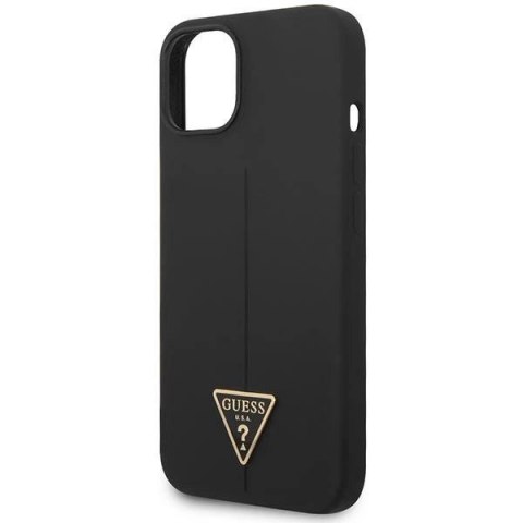 Etui Guess Silicone Triangle na iPhone 14 Plus - czarne