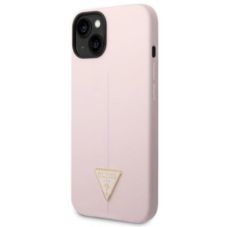 Etui Guess Silicone Triangle na iPhone 14 Plus - fioletowe