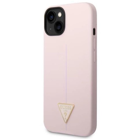 Etui Guess Silicone Triangle na iPhone 14 Plus - fioletowe