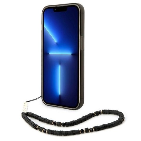 Etui Guess Translucent Pearl Strap na iPhone 14 Pro Max - czarne