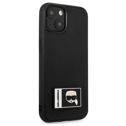 Etui Karl Lagerfeld Ikonik Patch na iPhone 13 - czarne Etui Karl Lagerfeld Ikonik Patch na iPhone 13 - czarne