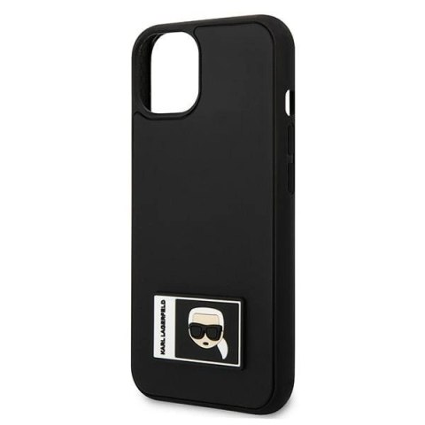 Etui Karl Lagerfeld Ikonik Patch na iPhone 13 - czarne Etui Karl Lagerfeld Ikonik Patch na iPhone 13 - czarne