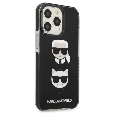 Etui Karl Lagerfeld Karl&Choupette Head na iPhone 13 Pro / iPhone 13 - czarne Etui Karl Lagerfeld Karl&Choupette Head na iPhone 13 Pro / iPhone 13 - czarne