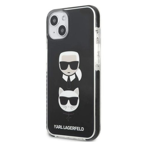 Etui Karl Lagerfeld Karl&Choupette Head na iPhone 13 - czarne Etui Karl Lagerfeld Karl&Choupette Head na iPhone 13 - czarne