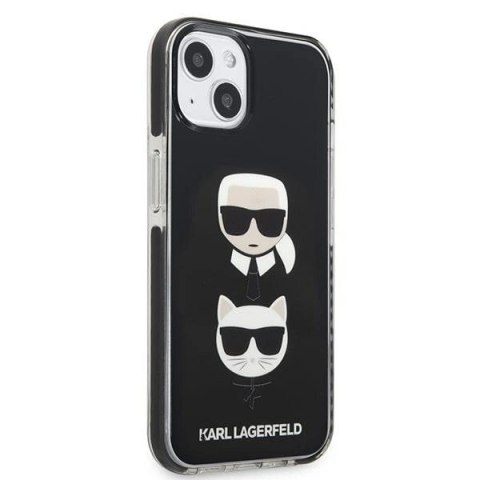 Etui Karl Lagerfeld Karl&Choupette Head na iPhone 13 - czarne Etui Karl Lagerfeld Karl&Choupette Head na iPhone 13 - czarne