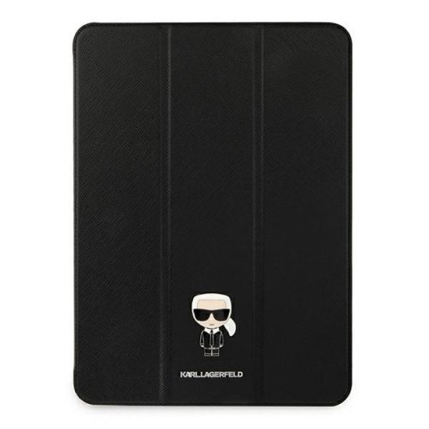 Etui Karl Lagerfeld Saffiano Ikonic Karl na iPad 11" Pro 2021 - czarne Etui Karl Lagerfeld Saffiano Ikonic Karl na iPad 11" Pro 2021 - czarne
