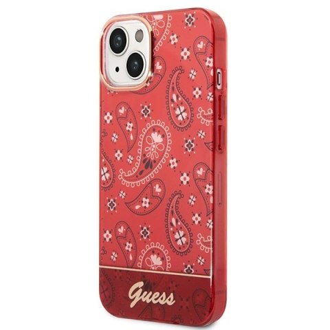 Guess GUHCP14SHGBNHR iPhone 14 6,1" czerwony/red hardcase Bandana Paisley