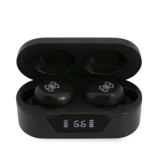 Słuchawki Bluetooth Guess TWS + stacja dokująca - czarne