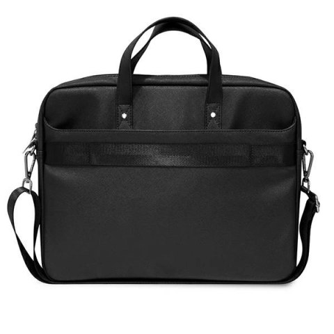 Torba Guess Saffiano Triangle Logo na laptopa 16'' - czarna
