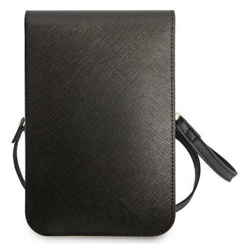 Torebka Guess Saffiano Triangle - czarna