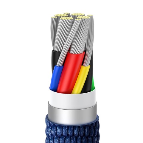 Baseus kabel Crystal Shine USB-C - USB-C 2,0 m 100W niebieski Baseus kabel Crystal Shine USB-C - USB-C 2,0 m 100W niebieski