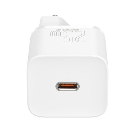 Baseus ładowarka sieciowa Super Si PD 25W 1x USB-C biała Baseus ładowarka sieciowa Super Si PD 25W 1x USB-C biała