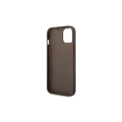 Guess nakładka do iPhone 14 6,1" GUHCP14SG4GLBR brązowa PC/TPU 4G PU case with Bottom Stripe Metal Logo Guess nakładka do iPhone 14 6,1" GUHCP14SG4GLBR brązowa PC/TPU 4G PU case with Bottom Stripe Metal Logo