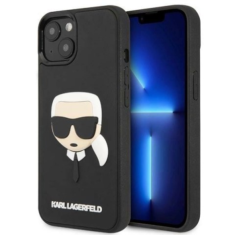 Etui Karl Lagerfeld 3D Rubber Karl's Head na iPhone 14 Plus - czarne Etui Karl Lagerfeld 3D Rubber Karl's Head na iPhone 14 Plus - czarne