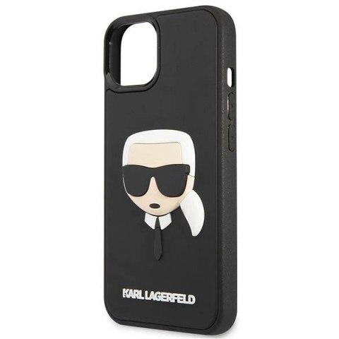 Etui Karl Lagerfeld 3D Rubber Karl's Head na iPhone 14 Plus - czarne Etui Karl Lagerfeld 3D Rubber Karl's Head na iPhone 14 Plus - czarne