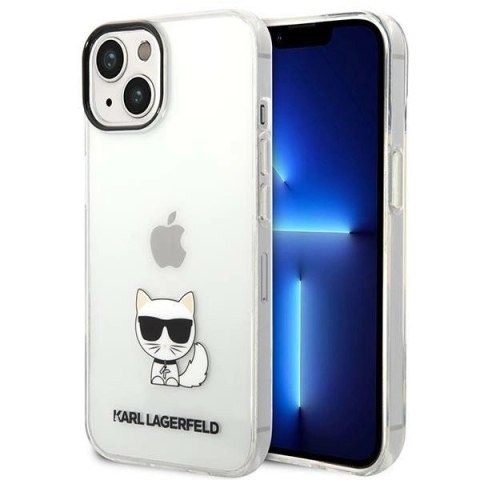 Etui Karl Lagerfeld Choupette Body na iPhone 14 Plus - przezroczyste Etui Karl Lagerfeld Choupette Body na iPhone 14 Plus - przezroczyste