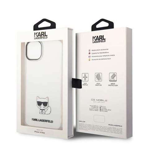 Etui Karl Lagerfeld Choupette Body na iPhone 14 Plus - przezroczyste Etui Karl Lagerfeld Choupette Body na iPhone 14 Plus - przezroczyste
