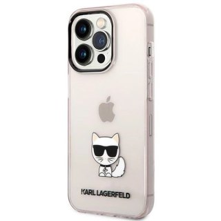 Etui Karl Lagerfeld Choupette Body na iPhone 14 Pro 6,1" - różowe