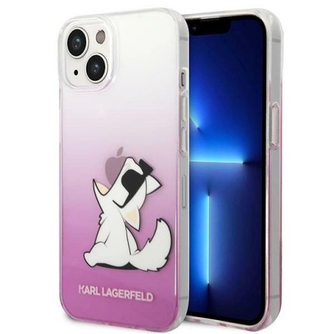 Etui Karl Lagerfeld Choupette Fun na iPhone 14 Plus - różowe Etui Karl Lagerfeld Choupette Fun na iPhone 14 Plus - różowe