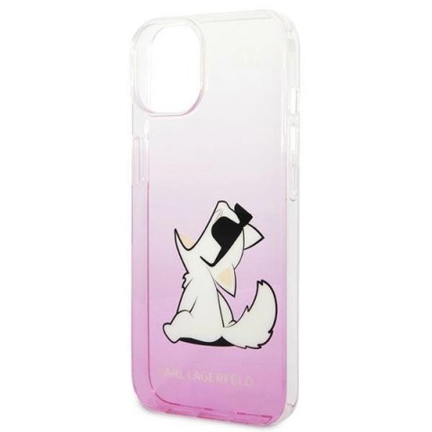 Etui Karl Lagerfeld Choupette Fun na iPhone 14 Plus - różowe Etui Karl Lagerfeld Choupette Fun na iPhone 14 Plus - różowe