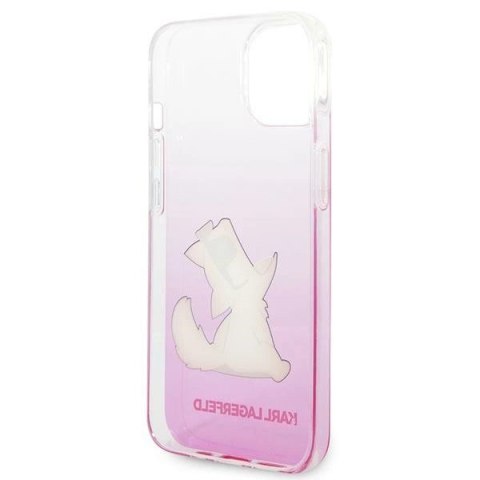 Etui Karl Lagerfeld Choupette Fun na iPhone 14 Plus - różowe Etui Karl Lagerfeld Choupette Fun na iPhone 14 Plus - różowe