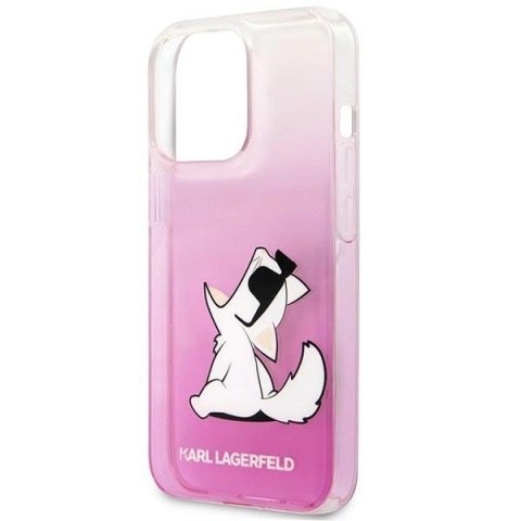 Etui Karl Lagerfeld Choupette Fun na iPhone 14 Pro 6,1" - różowe Etui Karl Lagerfeld Choupette Fun na iPhone 14 Pro 6,1" - różowe