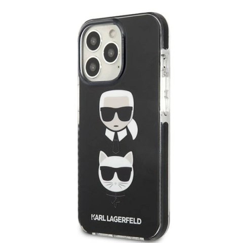 Etui Karl Lagerfeld Karl&Choupette Head na iPhone 13 Pro Max - czarne Etui Karl Lagerfeld Karl&Choupette Head na iPhone 13 Pro Max - czarne