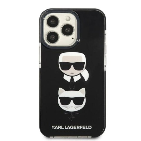 Etui Karl Lagerfeld Karl&Choupette Head na iPhone 13 Pro Max - czarne Etui Karl Lagerfeld Karl&Choupette Head na iPhone 13 Pro Max - czarne
