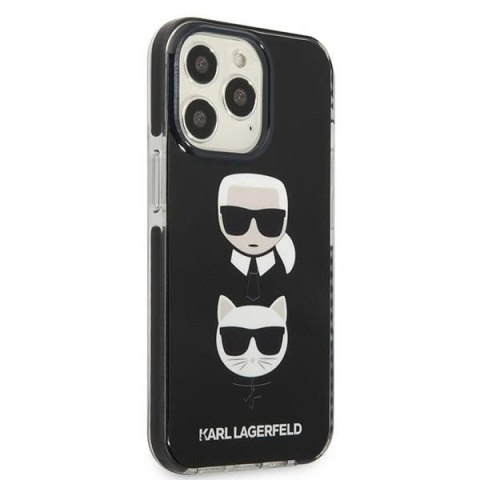 Etui Karl Lagerfeld Karl&Choupette Head na iPhone 13 Pro Max - czarne Etui Karl Lagerfeld Karl&Choupette Head na iPhone 13 Pro Max - czarne