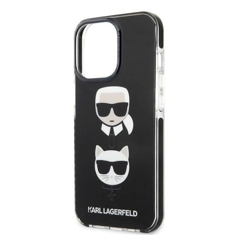 Etui Karl Lagerfeld Karl&Choupette Head na iPhone 13 Pro Max - czarne Etui Karl Lagerfeld Karl&Choupette Head na iPhone 13 Pro Max - czarne