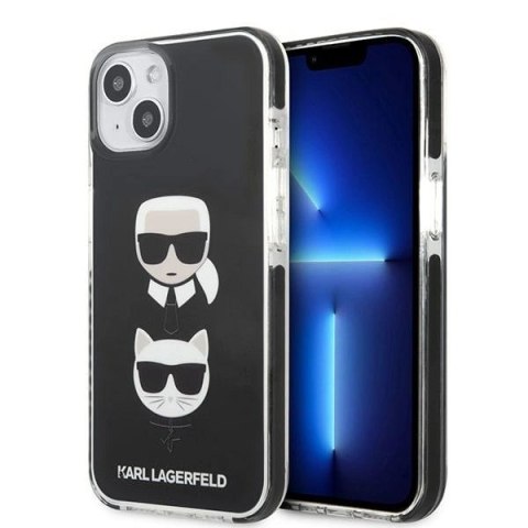 Etui Karl Lagerfeld Karl&Choupette Head na iPhone 13 mini - czarne Etui Karl Lagerfeld Karl&Choupette Head na iPhone 13 mini - czarne