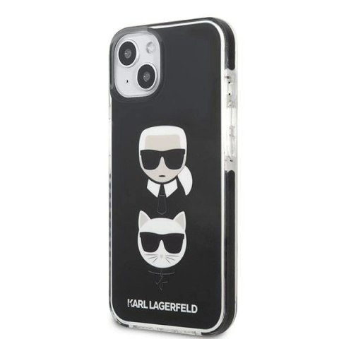 Etui Karl Lagerfeld Karl&Choupette Head na iPhone 13 mini - czarne Etui Karl Lagerfeld Karl&Choupette Head na iPhone 13 mini - czarne