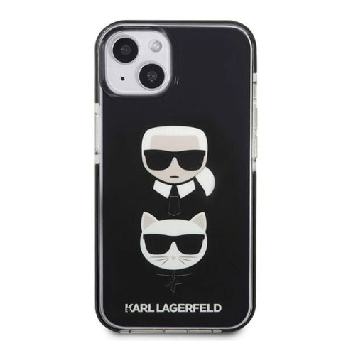 Etui Karl Lagerfeld Karl&Choupette Head na iPhone 13 mini - czarne Etui Karl Lagerfeld Karl&Choupette Head na iPhone 13 mini - czarne